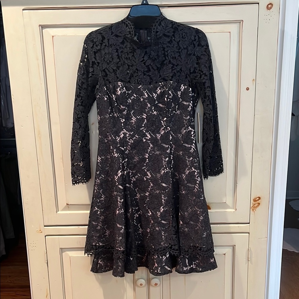 Eliza J Black Midi Dress with Sophisticated Style
